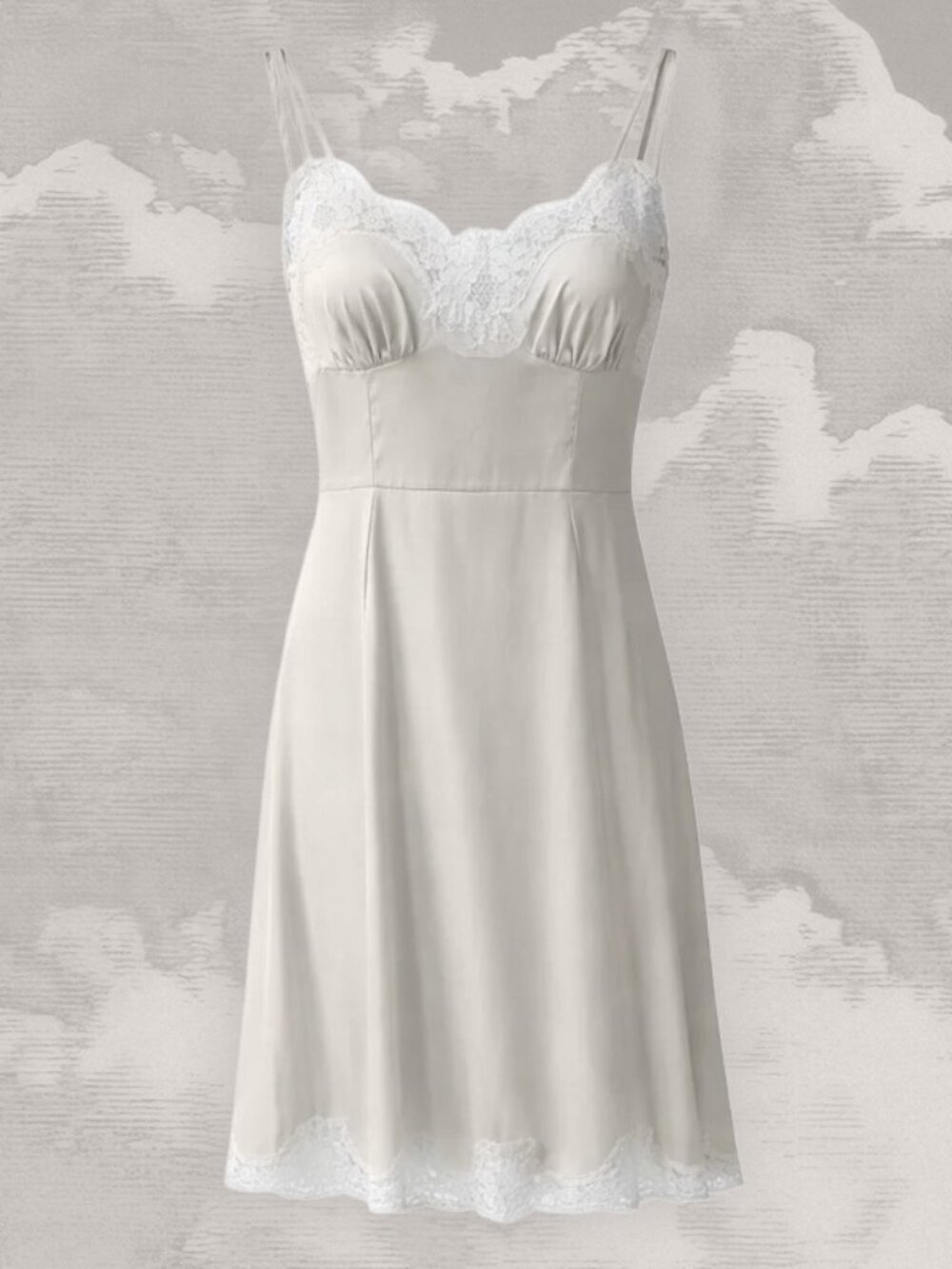 DOLCE & GABBANA lace-detail slip dress Nightie Nightgown top 40 bridal Lingerie